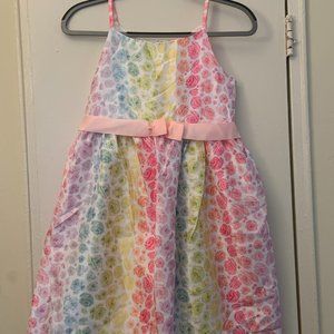 SOLD Rainbow Floral Dress - Girl's Size 14